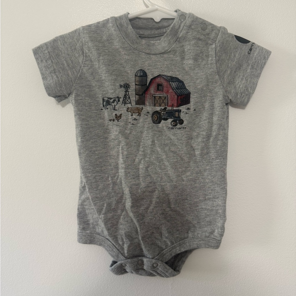 Carhartt Gray Infant Tee with White Logo